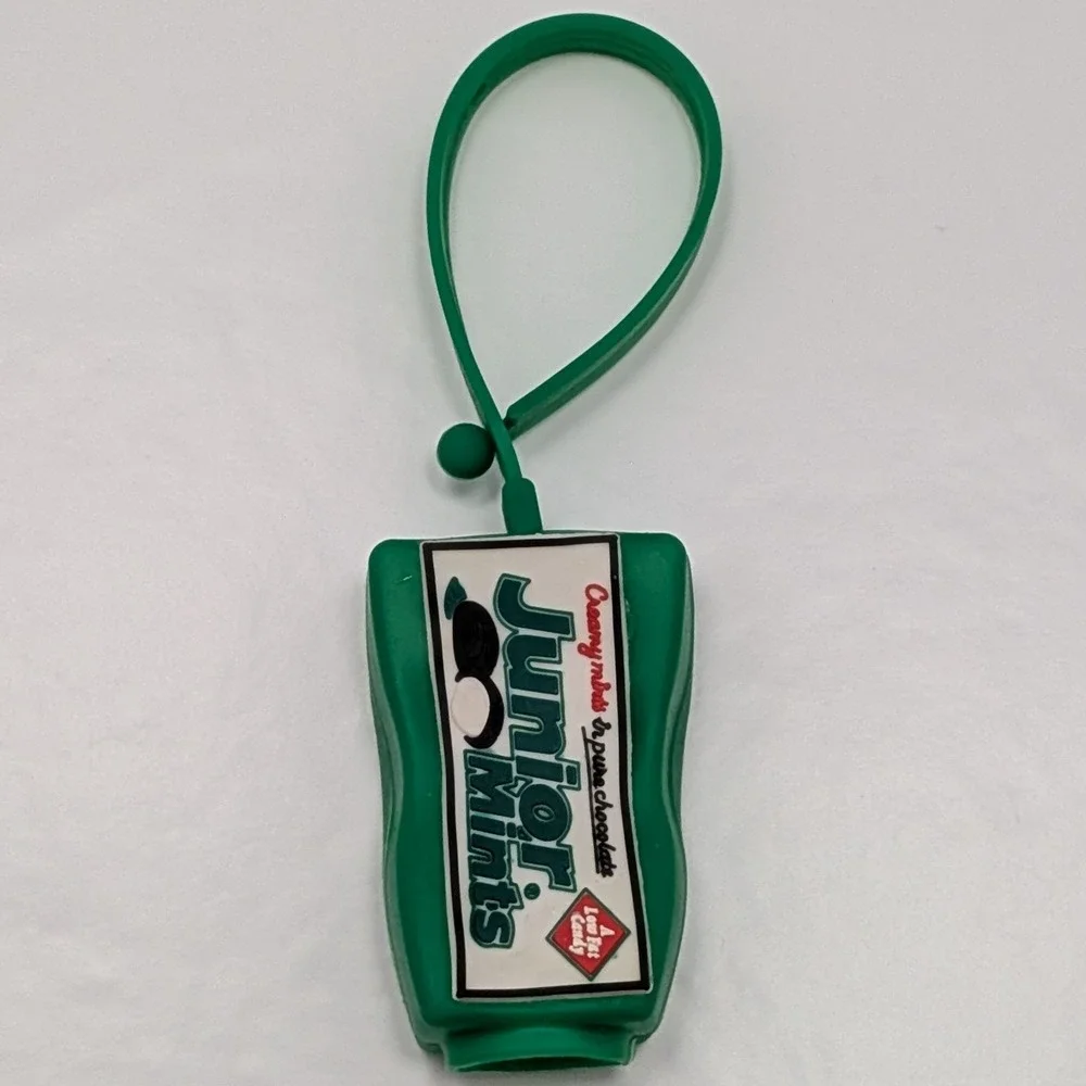Green Junior Mints Hand Sanitizer Holder 1 oz Kids Cute Keychain